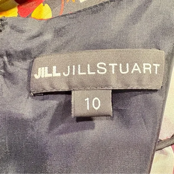 Jill Stuart Silk Floral Sleeveless Mini Dress Size 10 - Picture 7 of 9